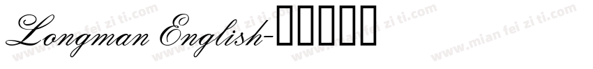 Longman English字体转换